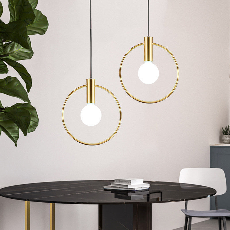 Bedside golden glass ball lamps