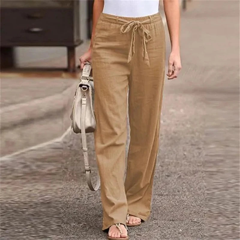 Casual Solid Color Ankle-length Trousers