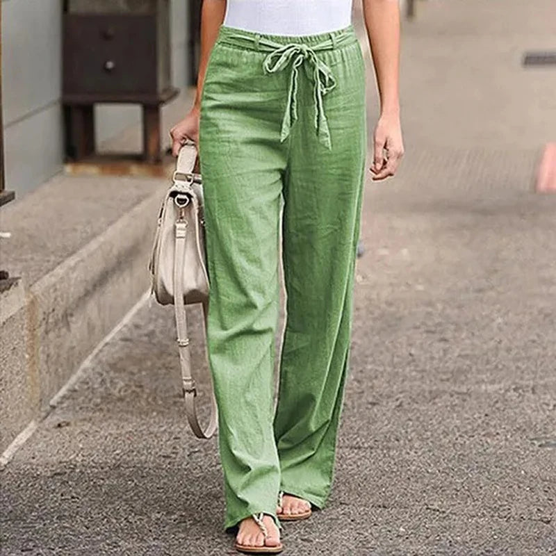 Casual Solid Color Ankle-length Trousers
