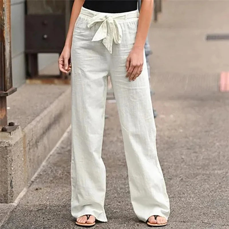 Casual Solid Color Ankle-length Trousers