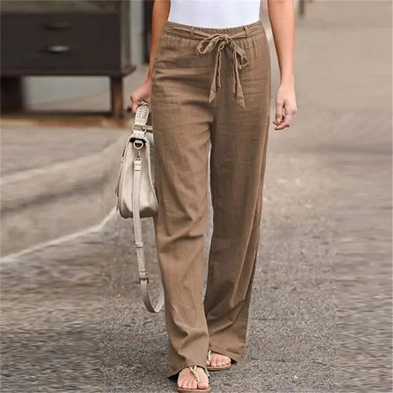 Casual Solid Color Ankle-length Trousers