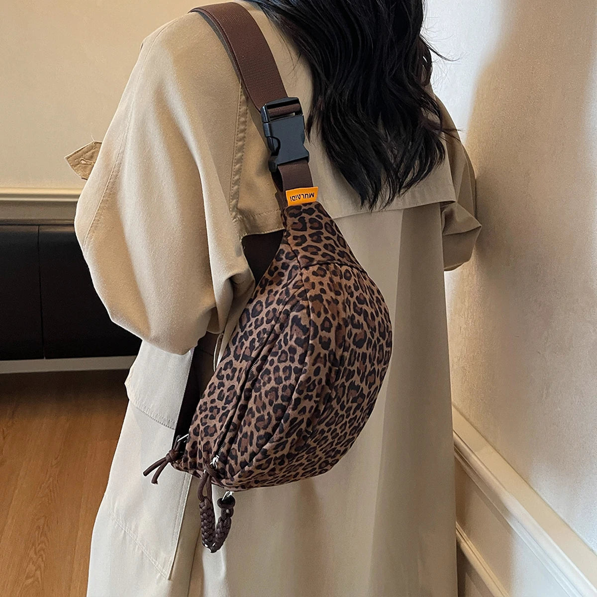 Fashion Crossbody Bag, Trendy Sporty Multifunctional Waist Bag