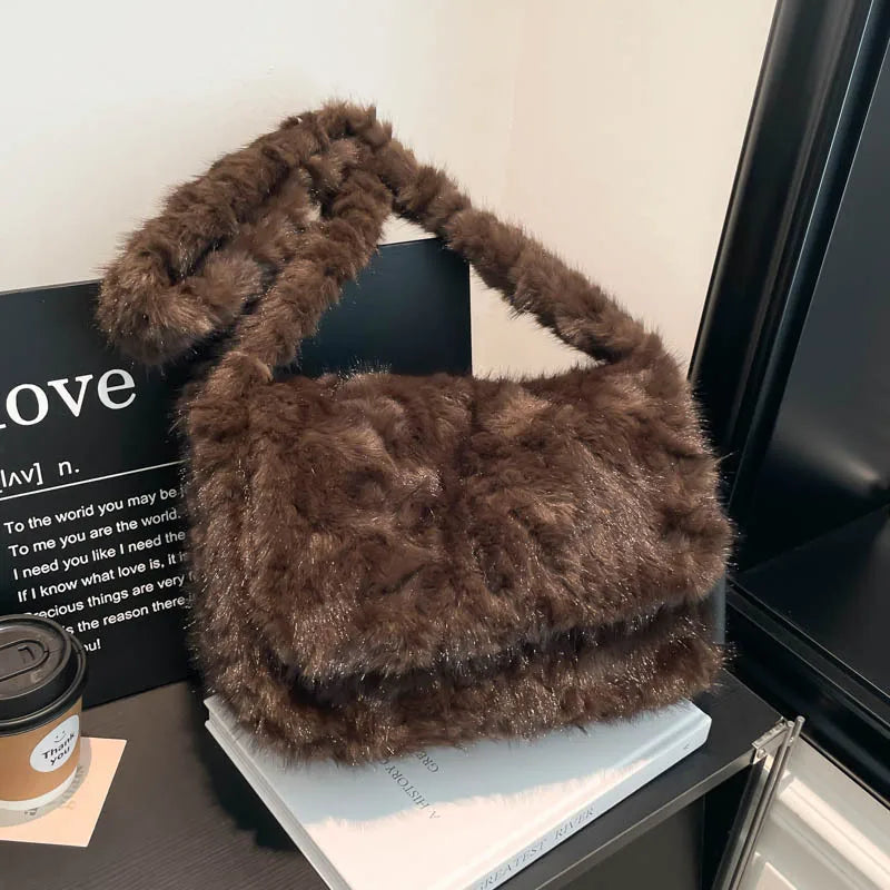 Winter New Fluffy Crossbody Bag Women