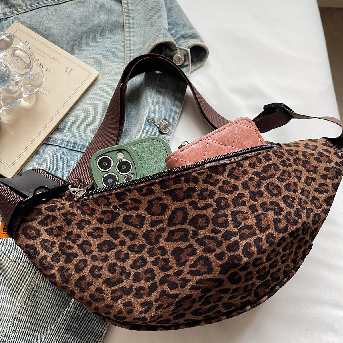 Fashion Crossbody Bag, Trendy Sporty Multifunctional Waist Bag