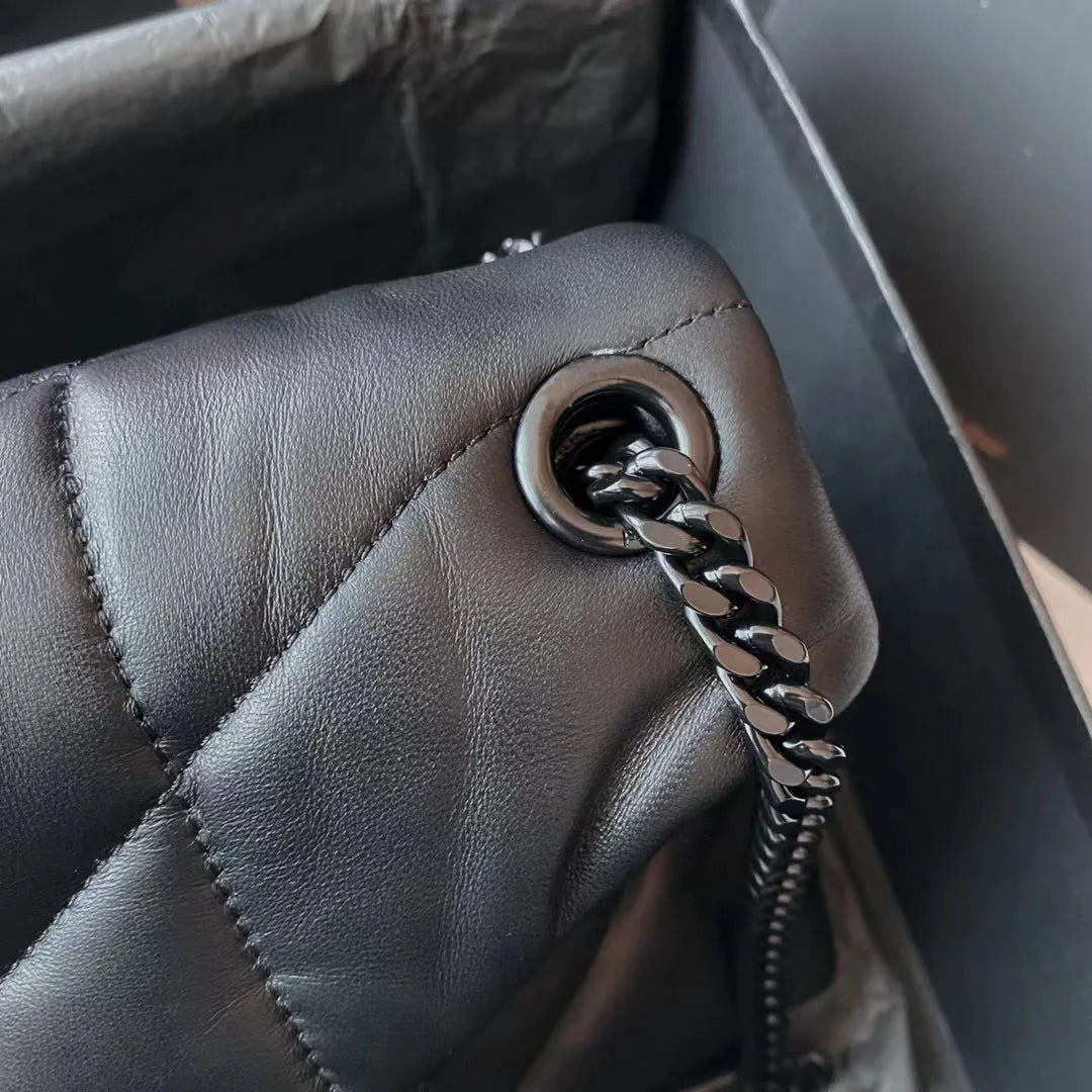 Elegant Women Chain Bag Soft Sheepskin Genuine