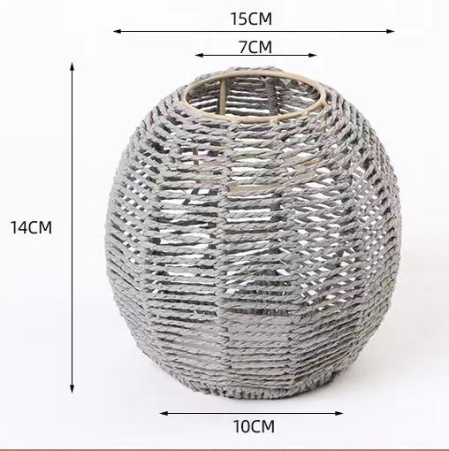 Creative Paper String Woven Lamps